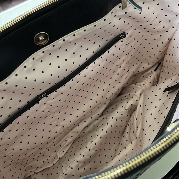 Stella&Dot Shift tote bag, black perforated saffiano - Picture 7 of 12